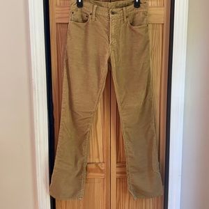 Gap 1969 Tan  corduroy jeans 29x 30